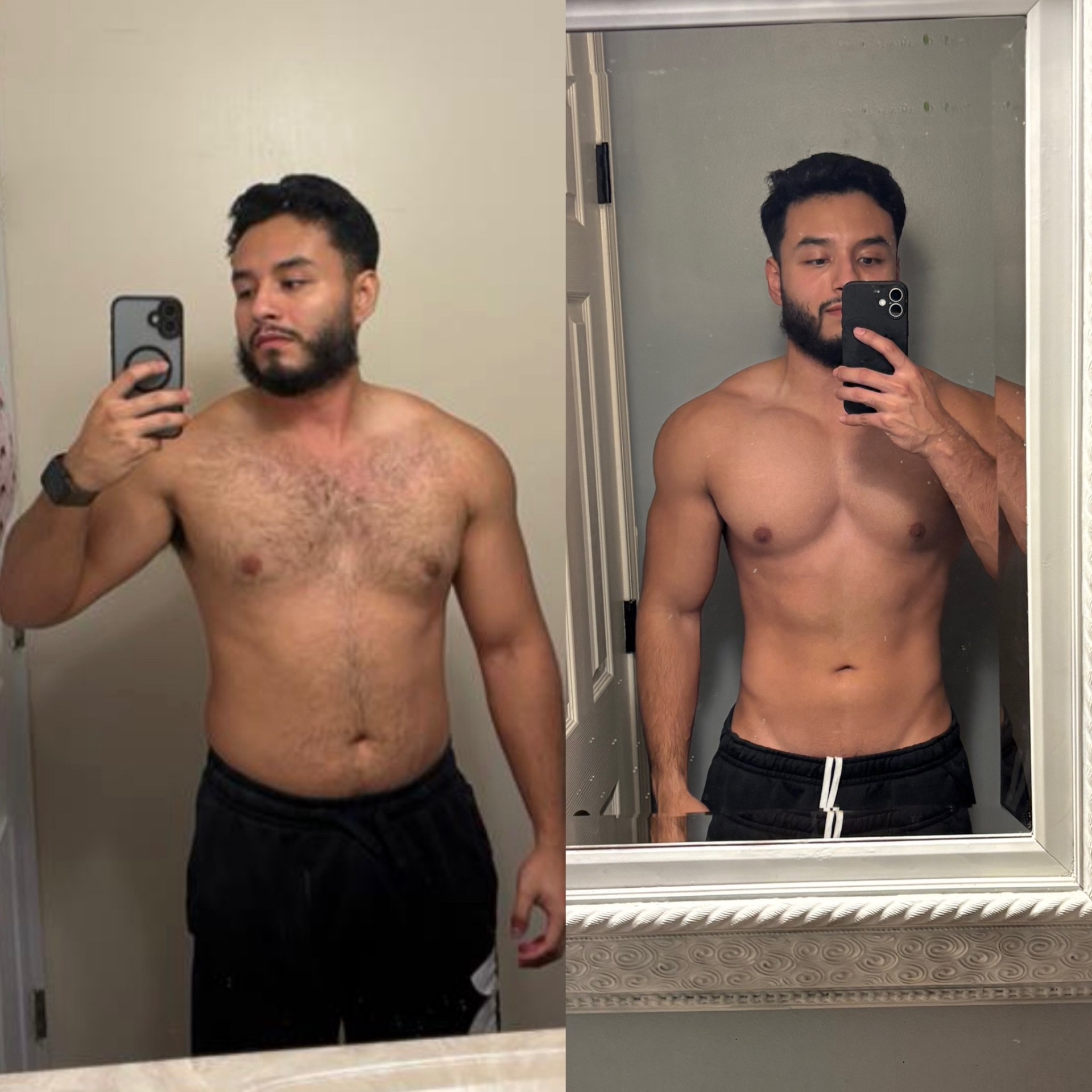 Elite Transformations client before and after